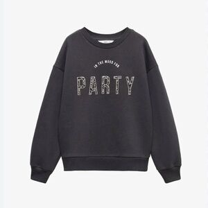 Mango Girls Sweatshirt Size 7-8
Sequin Message Sweatshirt